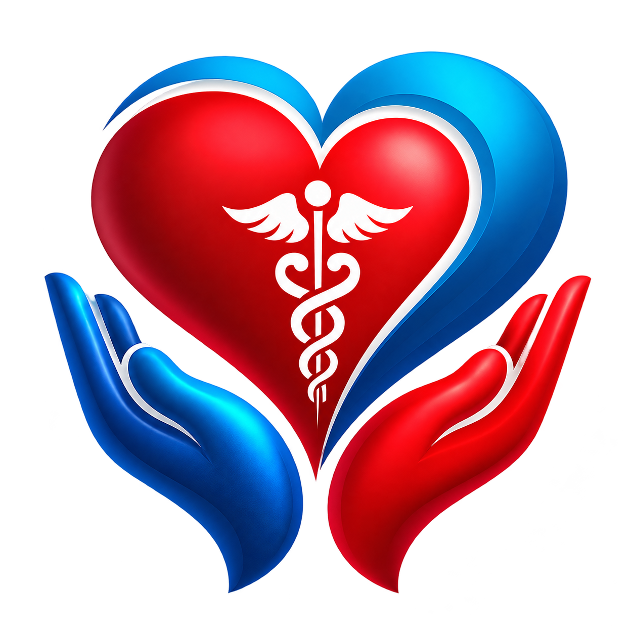 Clinica Latina — heart and hands logo